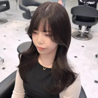 ミディアム カラー ヘアアレンジ 💖韓国ヘアの匠 💖TAKUMI💖のヘアスタイル
