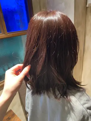 ミディアム 綾/ベージュカラー /パーマ🩰のヘアスタイル