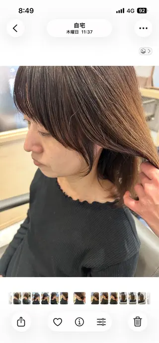 ミディアム 久木原 ゆりのヘアスタイル