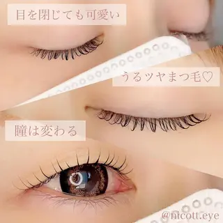 マツエク・マツパ nicott. mayukaのマツエク・マツパデザイン