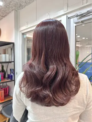 ロング カラー 💜🦋AIRI /パーマ🦋💜のヘアスタイル