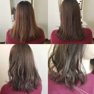 セミロング カラー 伊藤 功士のヘアスタイル