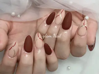 ネイル エツメ💅 長さ出し🎀デザインのネイルデザイン
