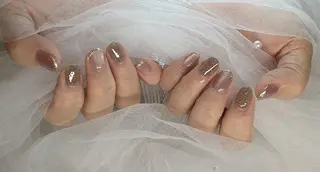 ネイル ⋆⑅˚ new  me!  ˖୨ৎ‧˚のネイルデザイン