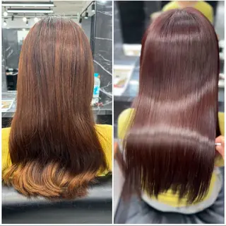 ロング JIN|朝楽になる 乾かしただけで極艶髪のヘアスタイル