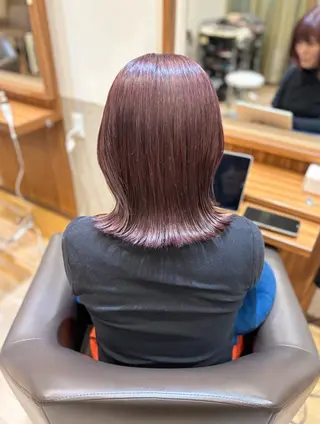 ミディアム 米倉 柚葉のヘアスタイル