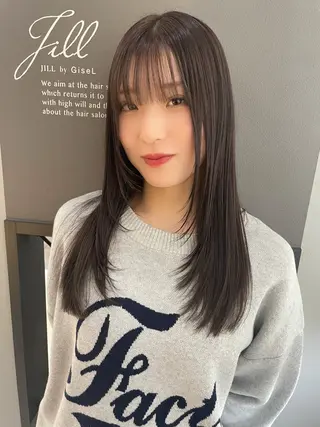 セミロング カラー AIRI layer cut hairのヘアスタイル