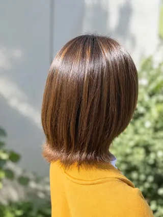 ミディアム ゆるふわパーマ 似合わせカットのヘアスタイル
