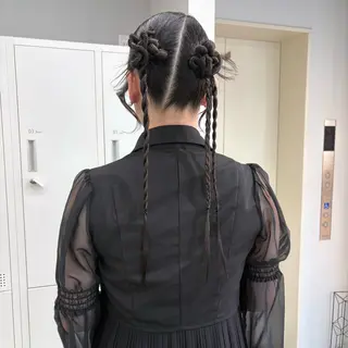 ヘアアレンジ ハイトーン ayane💖のヘアスタイル