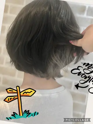 ショート カラー 永島 桜のヘアスタイル