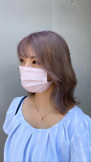ミディアム 髪質改善 メンズパーマゆうひのヘアスタイル