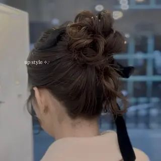 ヘアアレンジ Yuui🩰梅田/ アレンジ/艶感カラーのヘアスタイル