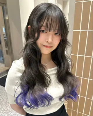 ロング カラー ピンクカラー/カラー 新宿美容室🎀のヘアスタイル