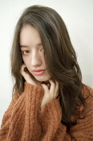ロング カラー KEPKA ヤマグチ 天神 今泉のヘアスタイル