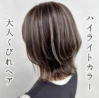 ミディアム カラー 大人レイヤー& 透明感カラー💄のヘアスタイル