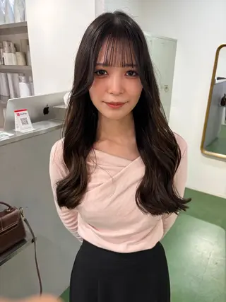ロング MAKI/透明感 カラー/ヘアセットのヘアスタイル