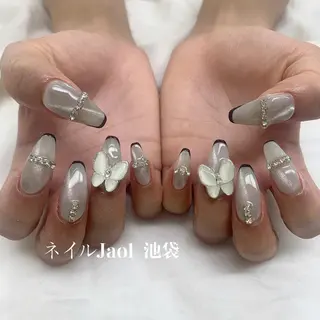 セミロング ネイルJaol 池袋のネイルデザイン