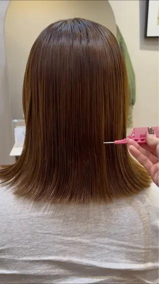 ミディアム momo 札幌美容師のヘアスタイル
