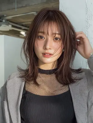 ミディアム カラー 似合わせ美髪ヘア✨ 天王寺.阿倍野🌈のヘアスタイル