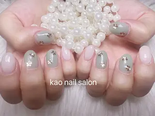 ネイル kao nail マグネット/長さだしのネイルデザイン