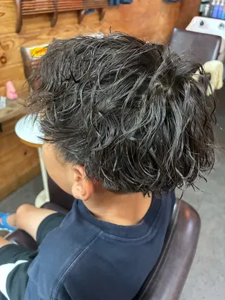 パーマ メンズ キッズ 小島 直哉のヘアスタイル