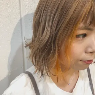 ショート カラー cherir髪質改善 パーソナルカラー診断のヘアスタイル