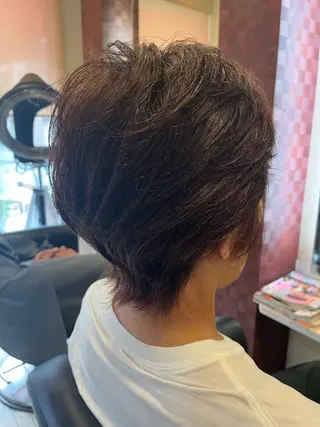 ショート カラー 織田 英之のヘアスタイル