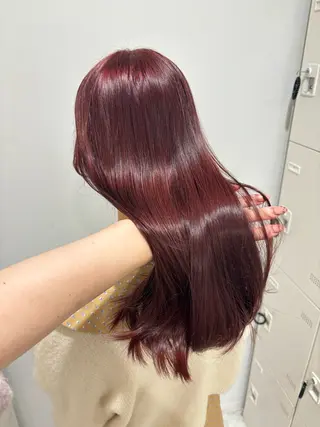 セミロング カラー 韓流トレンドヘア 🎀RINAKO🎀のヘアスタイル