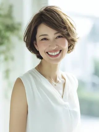 ショート 銀座東銀座【白髪染め 髪質改善】伊藤誠のヘアスタイル