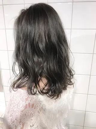 セミロング カラー 透明感カラー/ レイヤー　YUKAのヘアスタイル