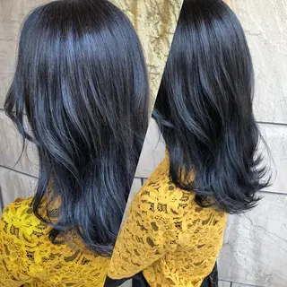 セミロング カラー ヘアアレンジ 髪質改善 MAKIのヘアスタイル