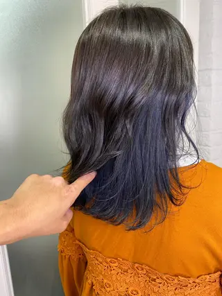 ロング ハイトーン/メンズ 水野翔太のヘアスタイル