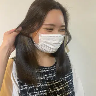セミロング カラー niconail 🧣ayu 📍烏山のネイルデザイン