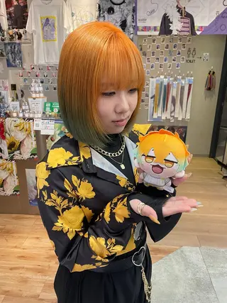 ミディアム 似合わせカット/ デザインカラー🦄のヘアスタイル
