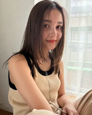 ロング YUJIN ツイスパ波巻き🔥のヘアスタイル