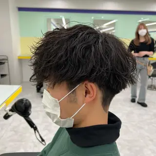 ショート カラー パーマ ヘアアレンジ メンズ キッズ ネイル マツエク・マツパ アイブロウ 🔷横浜1のパーマ 職人🔷将太郎のヘアスタイル
