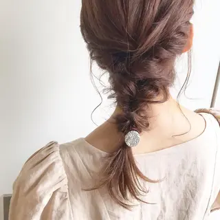 セミロング カラー ヘアアレンジ Satsuki ✂︎♡のヘアスタイル