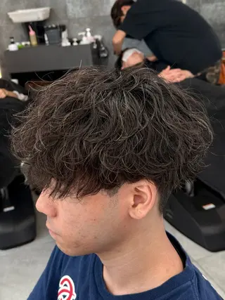 ミディアム パーマ メンズ 🇺🇸メンズ特化/ 四辻 凱斗🇺🇸のヘアスタイル