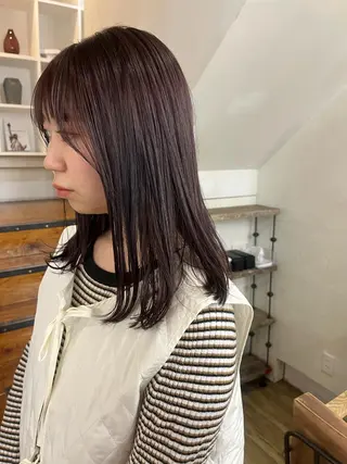 ミディアム 髪質改善/艶カラー MISATOのヘアスタイル