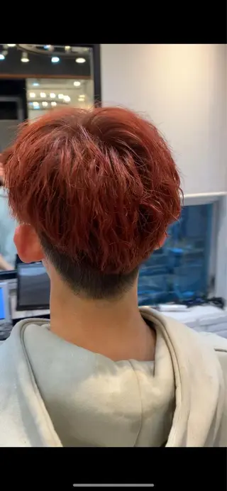 ショート カラー パーマ メンズ 髪質改善/白髪ぼかし KENTAのヘアスタイル