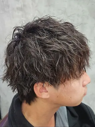 パーマ 🇰🇷ダウンパーマ 毛流れヘア🪽藤原のヘアスタイル