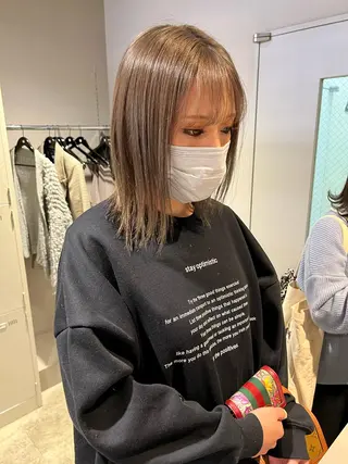 ミディアム カラー ヘアアレンジ 🩵 JURI🩵のヘアスタイル