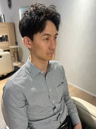 ショート メンズ 梅田茶屋町メンズ 専門美容師 山元一平のヘアスタイル