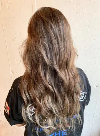 ロング カラー レイヤー/大人メンズ パーマ🌀 平島拓也のヘアスタイル