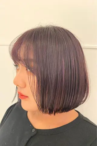 ショート カラー ハイライトカラー/ 艶カラー/ 徳川のヘアスタイル
