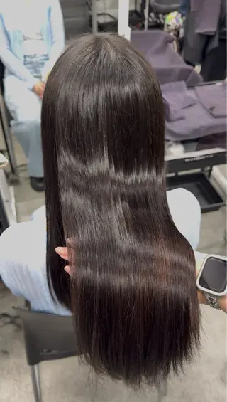 ロング 🧸レイヤー× ベージュ🥯カホ🍯のヘアスタイル