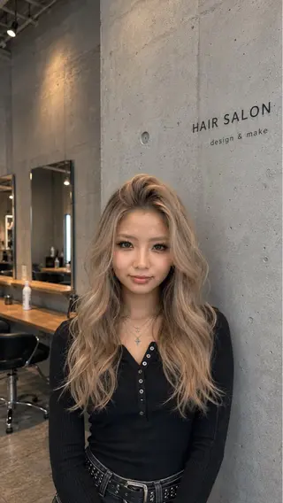 ロング カラー lua店 Yugo(河野有吾)のヘアスタイル
