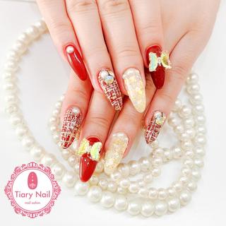 ネイル 💗🪽Tiary Nail🪽💗のネイルデザイン