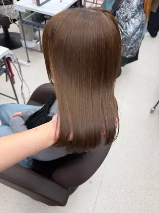 ミディアム 透明感 オリーカラー Anna ʚ🎀ɞのヘアスタイル