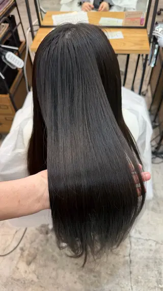 ロング 透明感カラー/ 縮毛矯正/ユズキのヘアスタイル